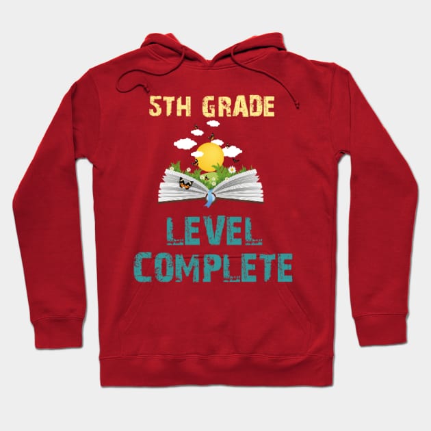 Funny 5th Grade level Complete Video gamer 2021 Graduation Hoodie by IbrahemHassan